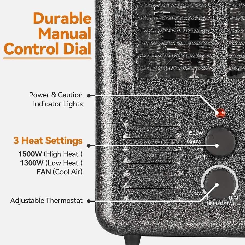 SHINIC Metal Milkhouse Utility Heater, product view 2